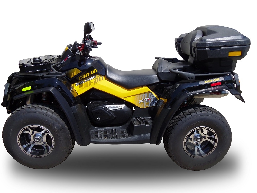 Egzoz ile uyumlu Can Am Outlander 800 R short chassis 2013-2015, Deeptone Atv, Egzoz yasal, onaylı, çıkarılabilir db killer ve bağlantı borulu susturucu 