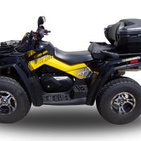 Egzoz ile uyumlu Can Am Outlander 800 R short chassis 2013-2015, Deeptone Atv, Egzoz yasal, onaylı, çıkarılabilir db killer ve bağlantı borulu susturucu 