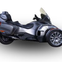 GPR exhaust compatible with  Can Am Spyder 1000 RT 2013-2023, New Grand Prix Evo Poppy, Homologated legal slip-on exhaust including removable db killer and link pipe 