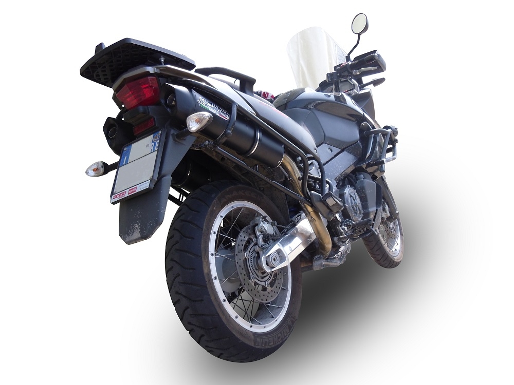 Egzoz ile uyumlu Aprilia Etv Caponord 1000 Rally 2001-2007, Furore Nero, Homologe sistem Double Susturucu ve özel bağlantı borusu 