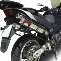 Egzoz ile uyumlu Aprilia Etv Caponord 1000 Rally 2001-2007, Trioval, Homologe sistem Double Susturucu ve özel bağlantı borusu 