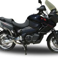 Egzoz ile uyumlu Aprilia Etv Caponord 1000 Rally 2001-2007, Trioval, Homologe sistem Double Susturucu ve özel bağlantı borusu 