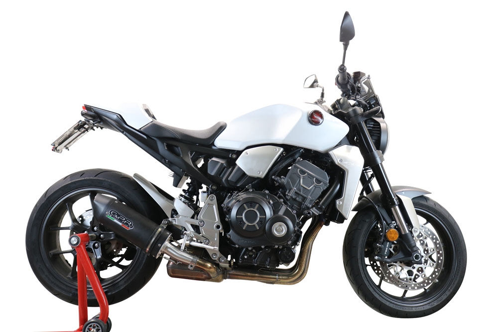 Egzoz ile uyumlu Honda Cb 1000 R 2021-2024, Furore Evo4 Nero, Egzoz yasal, onaylı, çıkarılabilir db killer ve bağlantı borulu susturucu 