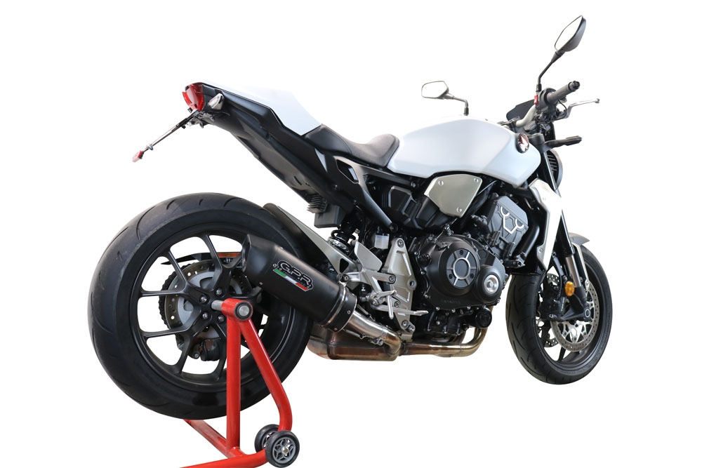 Egzoz ile uyumlu Honda Cb 1000 R 2021-2024, Furore Evo4 Nero, Egzoz yasal, onaylı, çıkarılabilir db killer ve bağlantı borulu susturucu 