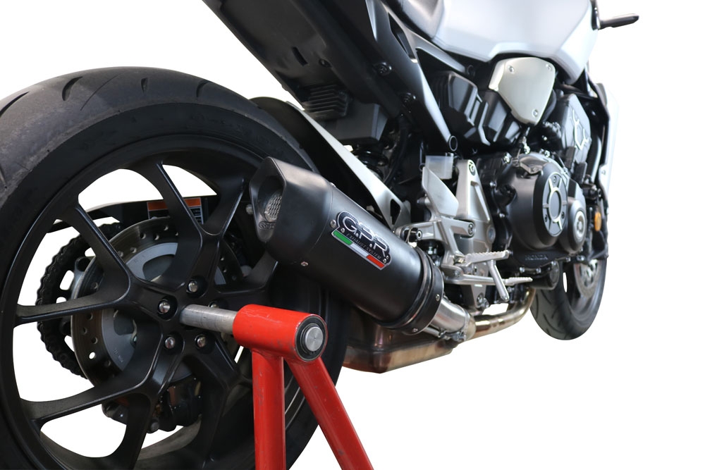 Egzoz ile uyumlu Honda Cb 1000 R 2021-2024, Furore Evo4 Nero, Egzoz yasal, onaylı, çıkarılabilir db killer ve bağlantı borulu susturucu 