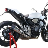 GPR exhaust compatible with  Honda Cb 1000 R  2018-2020, New Grand Prix Evo Titanium, Homologated legal slip-on exhaust including removable db killer and link pipe 