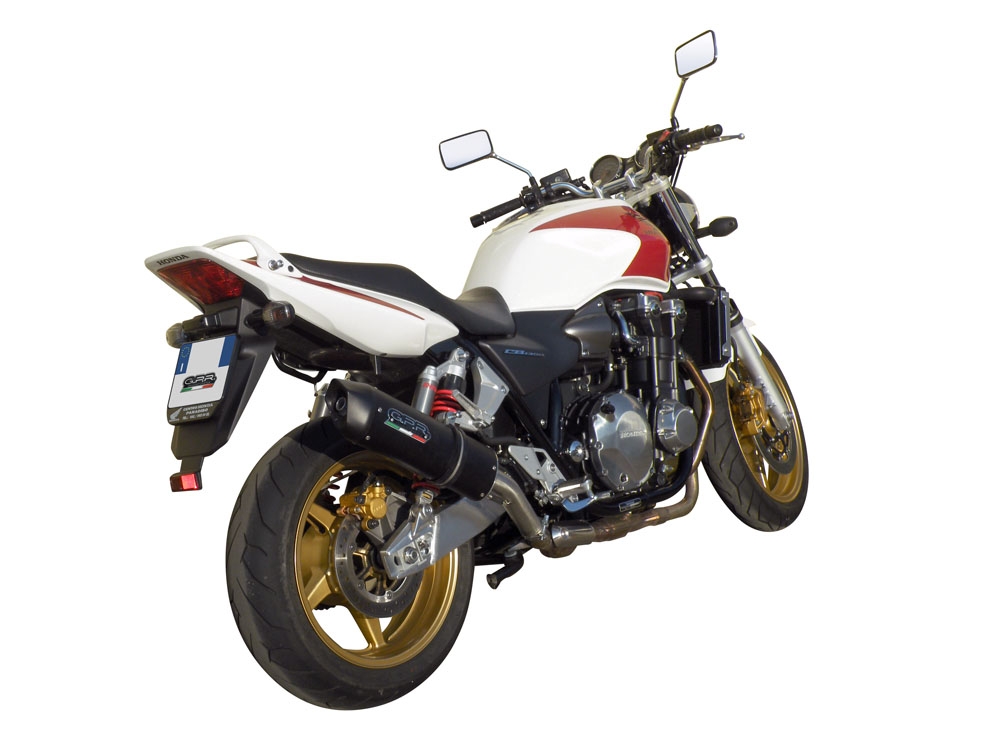 Egzoz ile uyumlu Honda Cb 1300 2003-2012, Furore Nero, Egzoz yasal, onaylı, çıkarılabilir db killer ve bağlantı borulu susturucu 