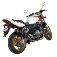 Egzoz ile uyumlu Honda Cb 1300 2003-2012, Furore Nero, Egzoz yasal, onaylı, çıkarılabilir db killer ve bağlantı borulu susturucu 