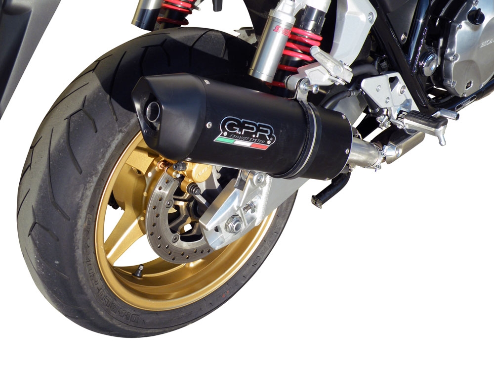 Egzoz ile uyumlu Honda Cb 1300 2003-2012, Furore Nero, Egzoz yasal, onaylı, çıkarılabilir db killer ve bağlantı borulu susturucu 