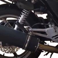Egzoz ile uyumlu Honda Cb 500 - S 1993-2005, Furore Nero, Egzoz yasal, onaylı, çıkarılabilir db killer ve bağlantı borulu susturucu 