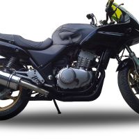 Exhaust compatible with Honda Cb 500 - S 1993-2005, Trioval, Homologated legal slip-on exhaust including removable db killer and link pipe 
