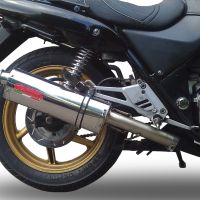 Exhaust compatible with Honda Cb 500 - S 1993-2005, Trioval, Homologated legal slip-on exhaust including removable db killer and link pipe 