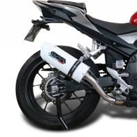 Egzoz ile uyumlu Honda Cb 500 X 2016-2018, Albus Evo4, Egzoz yasal, onaylı, çıkarılabilir db killer ve bağlantı borulu susturucu 