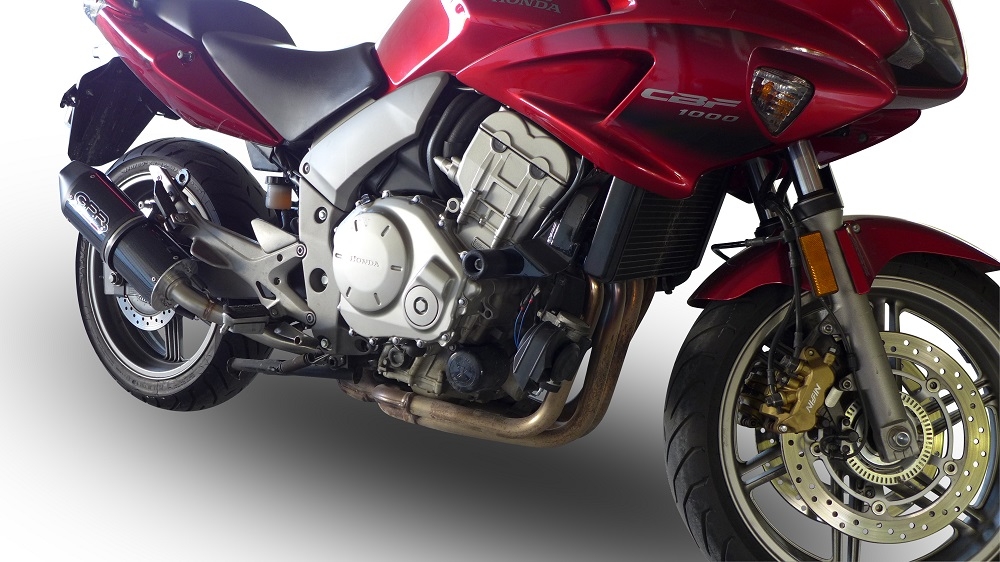 Egzoz ile uyumlu Honda Cbf 1000 - ST 2006-2009, Furore Nero, Homologe sistem Double Susturucu ve özel bağlantı borusu 