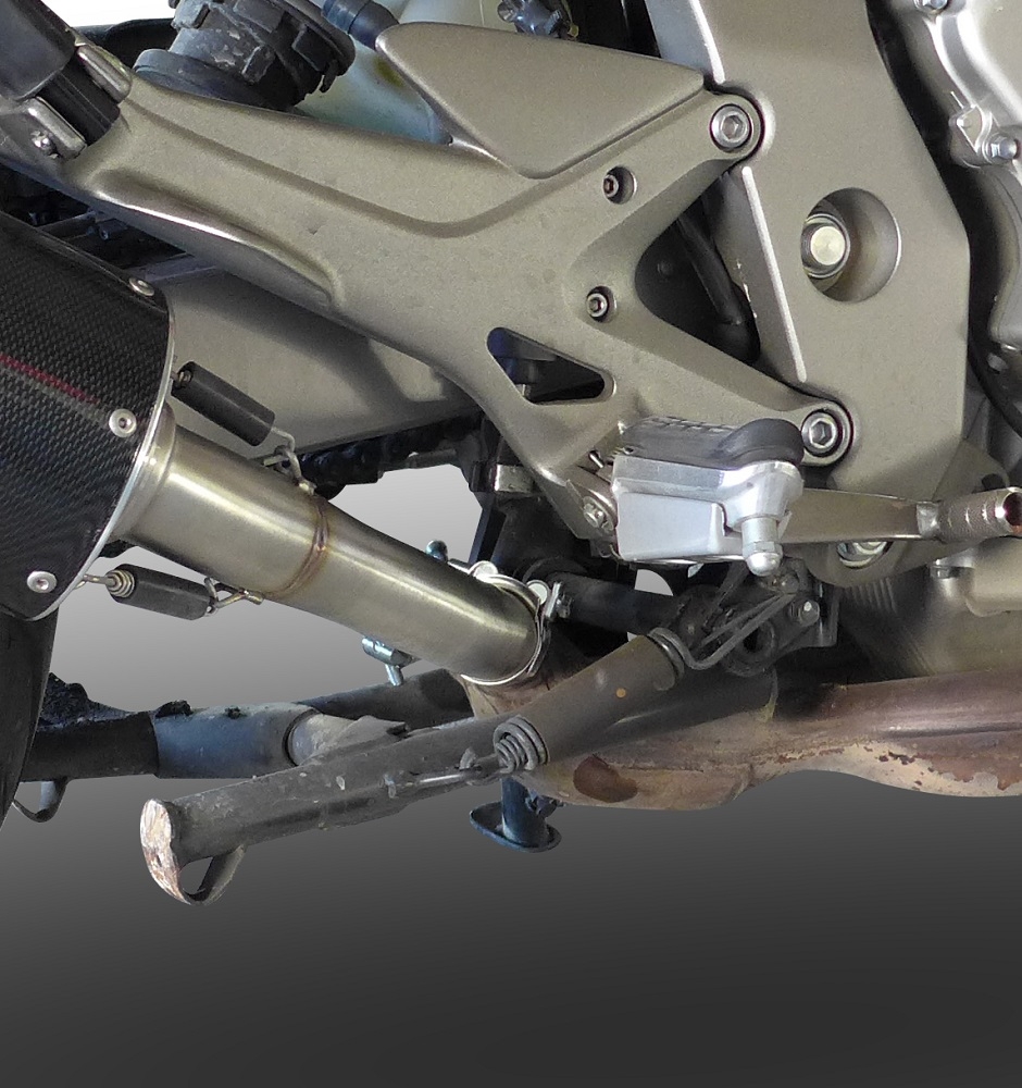 Exhaust compatible with Honda Cbf 1000 - ST 2006-2009, Trioval, Dual Homologated legal slip-on exhaust including removable db killers and link pipes 