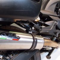 Exhaust compatible with Honda Cbf 1000 - ST 2010-2016, Trioval, Homologated legal slip-on exhaust including removable db killer and link pipe 