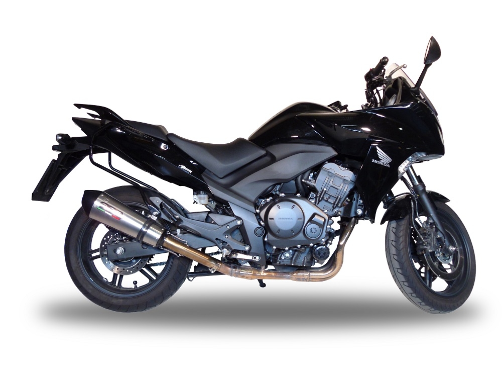 GPR exhaust compatible with  Honda Cbf 1000 - ST  2010-2016, New Grand Prix Evo Titanium, Homologated legal slip-on exhaust including removable db killer and link pipe 