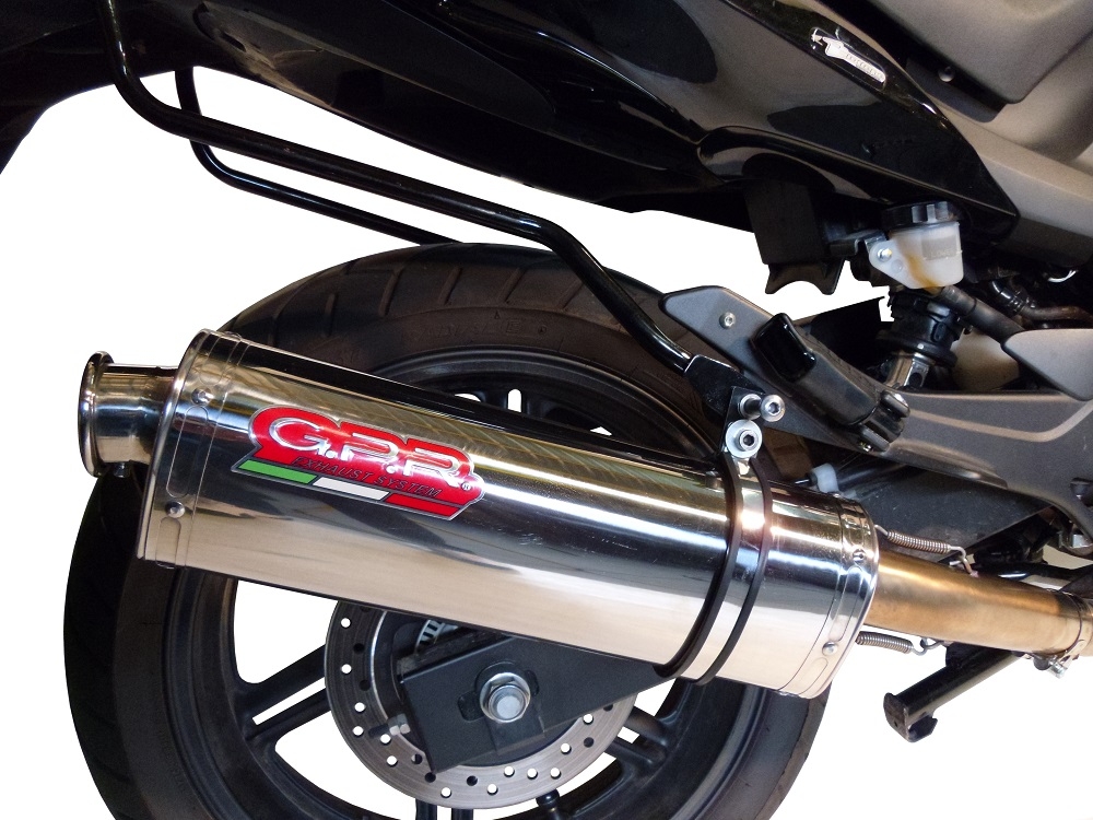Exhaust compatible with Honda Cbf 1000 - ST 2010-2016, Trioval, Homologated legal slip-on exhaust including removable db killer and link pipe 