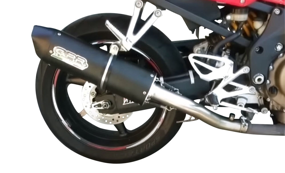 Egzoz ile uyumlu Honda Cbf 500 2004-2007, Furore Nero, Egzoz yasal, onaylı, çıkarılabilir db killer ve bağlantı borulu susturucu 