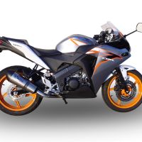 Egzoz GPR ile uyumlu  Honda Cbr 125 R 2011-2016, New Grand Prix Evo Titanium, Yalnızca gürültü için onaylanan sistem, AB dışındaki pazarlar için geçerlidir Tam hat, susturucu artı toplayıcı 