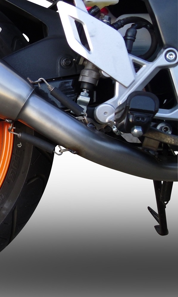 Exhaust compatible with Honda Cbr 125 R 2011-2016, M3 Inox , full system exhaust legal for UK and non-EU countries including removable db killer 