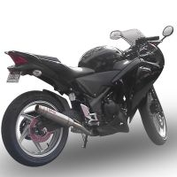 Egzoz ile uyumlu Honda Cbr 250 R 2010-2014, Deeptone Inox, Egzoz yasal, onaylı, çıkarılabilir db killer ve bağlantı borulu susturucu 