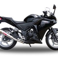 Egzoz ile uyumlu Honda Cbr 250 R 2010-2014, Powercone Evo, Egzoz yasal, onaylı, çıkarılabilir db killer ve bağlantı borulu susturucu 