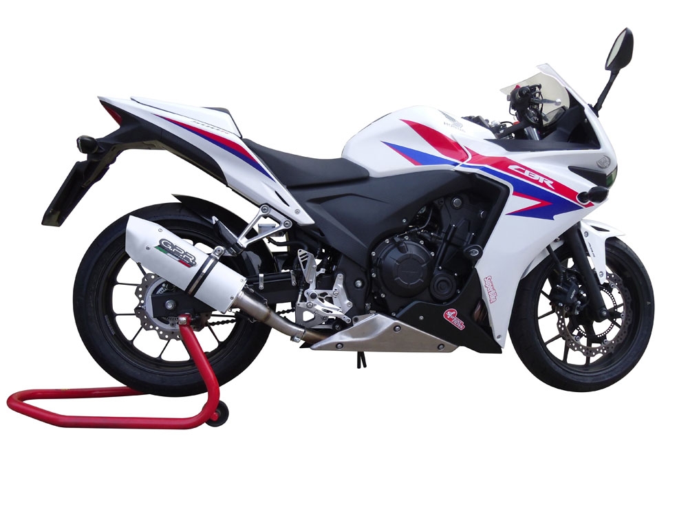 Egzoz ile uyumlu Honda Cbr 500 R 2017-2018, Albus Evo4, Egzoz yasal, onaylı, çıkarılabilir db killer ve bağlantı borulu susturucu 