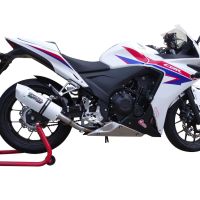 Egzoz ile uyumlu Honda Cbr 500 R 2017-2018, Albus Evo4, Egzoz yasal, onaylı, çıkarılabilir db killer ve bağlantı borulu susturucu 