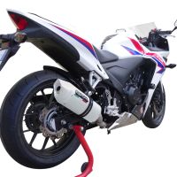 Egzoz ile uyumlu Honda Cbr 500 R 2017-2018, Albus Evo4, Egzoz yasal, onaylı, çıkarılabilir db killer ve bağlantı borulu susturucu 