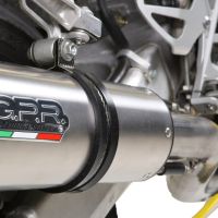 Exhaust compatible with Honda Cbr 600 F - Sport 2001-2007, Trioval, Homologated legal slip-on exhaust including removable db killer and link pipe 