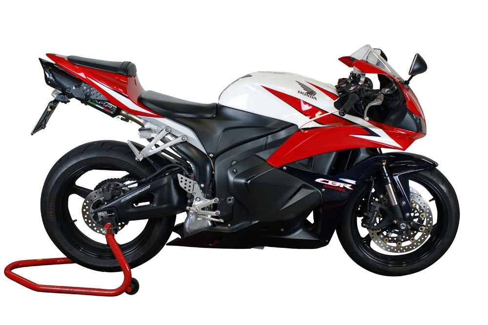 Egzoz ile uyumlu Honda Cbr 600 Rr 2005-2006, Tiburon Poppy, Egzoz yasal, onaylı, çıkarılabilir db killer ve bağlantı borulu susturucu 
