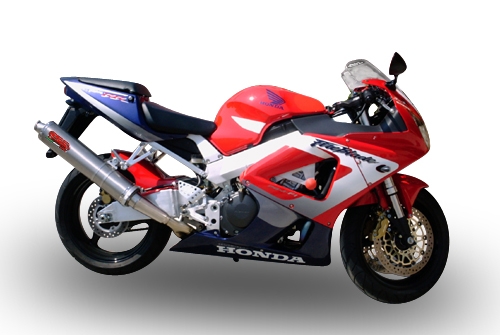 Egzoz ile uyumlu Honda Cbr 900 Rr 2000-2003, Inox Tondo, Homologe sistem Cıvatalı flanş bağlantılı çift susturucu 
