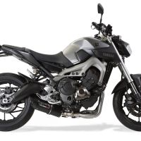 Egzoz ile uyumlu Yamaha Mt-09 2014-2016, Furore Nero, Onaylanmış ve yasal, çıkarılabilir db öldürücü dahil tam sistem egzozu 