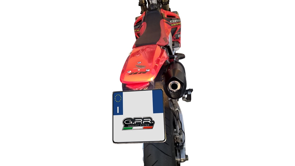 Egzoz ile uyumlu Honda Crf 450 R-RX 2001-2002, Furore Nero, Egzoz yasal, onaylı, çıkarılabilir db killer ve bağlantı borulu susturucu 