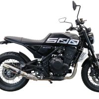 Egzoz ile uyumlu Brixton CroSsfire 500 X 2022-2023, Deeptone Inox, Egzoz yasal, onaylı, çıkarılabilir db killer ve bağlantı borulu susturucu 