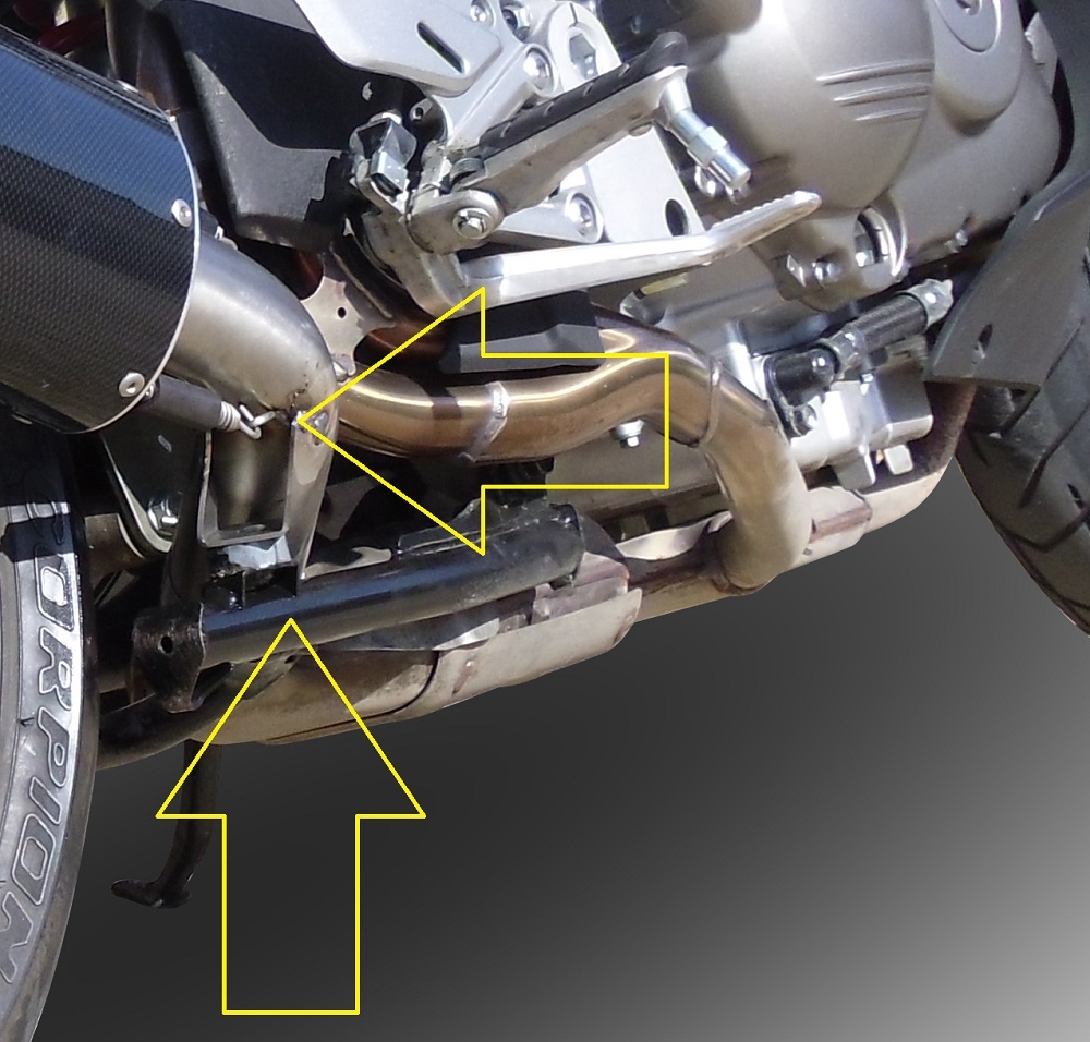 Egzoz ile uyumlu Honda Crossrunner 800 Vfr 800 X 2011-2014, Albus Ceramic, Egzoz yasal, onaylı, çıkarılabilir db killer ve bağlantı borulu susturucu 