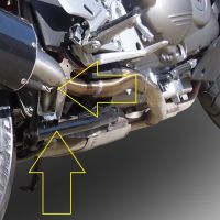 Egzoz ile uyumlu Honda Crossrunner 800 Vfr 800 X 2011-2014, Albus Ceramic, Egzoz yasal, onaylı, çıkarılabilir db killer ve bağlantı borulu susturucu 