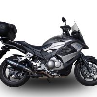 Egzoz ile uyumlu Honda Vfr 800 X Crossrunner 800 2011-2014, Furore Nero, Egzoz yasal, onaylı, çıkarılabilir db killer ve bağlantı borulu susturucu 