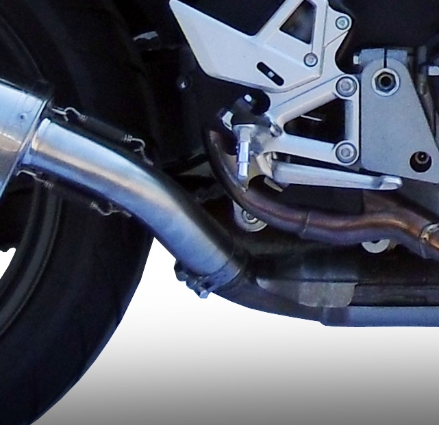 Egzoz ile uyumlu Honda Vfr 800 X Crossrunner 800 2015-2016, Albus Ceramic, Egzoz yasal, onaylı, çıkarılabilir db killer ve bağlantı borulu susturucu 