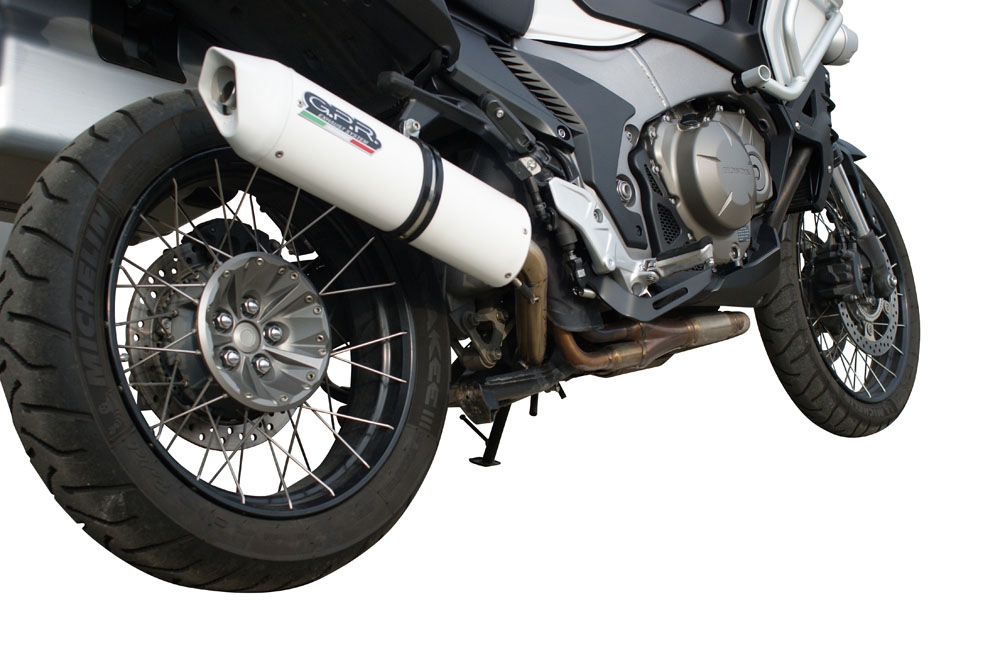 Egzoz ile uyumlu Honda VFR1200X Crosstourer 2017-2020, Albus Evo4, Egzoz yasal, onaylı, çıkarılabilir db killer ve bağlantı borulu susturucu 