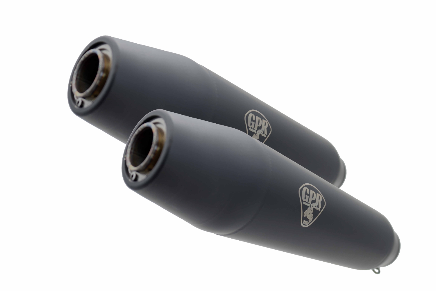 Egzoz ile uyumlu Bmw R 90 1973-1976, Deeptone Black Cafè Racer, Çift homologe susturucu Bağlantı borusu olmayan susturucular 