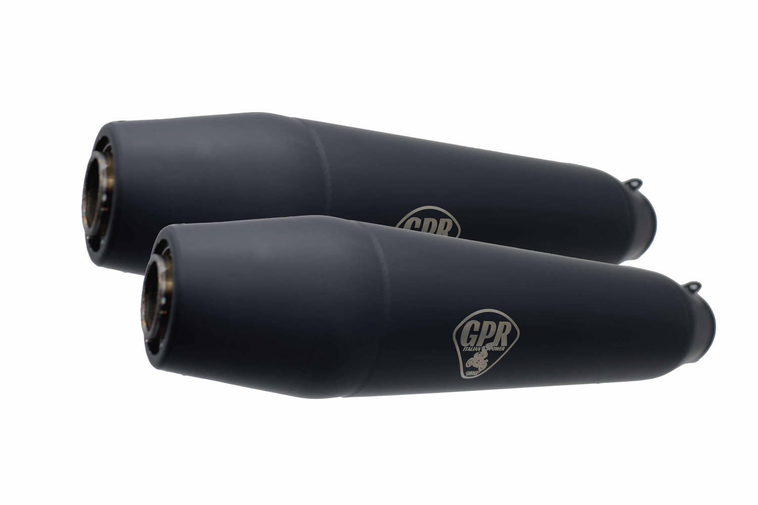 Egzoz ile uyumlu Bmw R 90 1973-1976, Deeptone Black Cafè Racer, Çift homologe susturucu Bağlantı borusu olmayan susturucular 