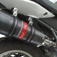 Egzoz ile uyumlu Derbi Senda Drd 125 R -SM 2009-2013, Furore Nero, Egzoz yasal, onaylı, çıkarılabilir db killer ve bağlantı borulu susturucu 