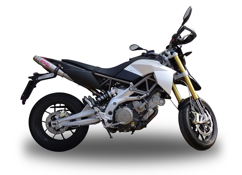 Egzoz ile uyumlu Aprilia Shiver 750 Gt 2007-2016, Deeptone Inox, Yarış Sistemi Double Susturucu ve özel bağlantı borusu 