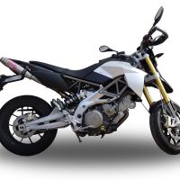 Egzoz ile uyumlu Aprilia Shiver 750 Gt 2007-2016, Deeptone Inox, Yarış Sistemi Double Susturucu ve özel bağlantı borusu 