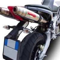 Egzoz ile uyumlu Aprilia Shiver 750 Gt 2007-2016, Deeptone Inox, Yarış Sistemi Double Susturucu ve özel bağlantı borusu 