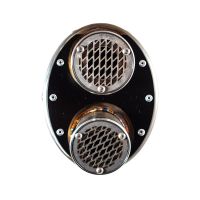 Egzoz ile uyumlu Benelli Trk 702 X 2023-2024, Dual Inox, Egzoz yasal, onaylı, çıkarılabilir db killer ve bağlantı borulu susturucu 