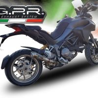 Egzoz ile uyumlu Ducati Multistrada 1260 2018-2020, Powercone Evo, Egzoz yasal, onaylı, çıkarılabilir db killer ve bağlantı borulu susturucu 