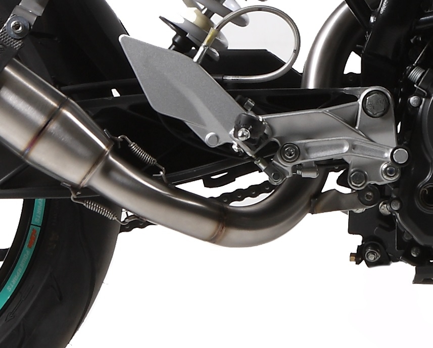 Egzoz ile uyumlu Ktm Duke 200 2012-2020, Deeptone Inox, Egzoz yasal, onaylı, çıkarılabilir db killer ve bağlantı borulu susturucu 